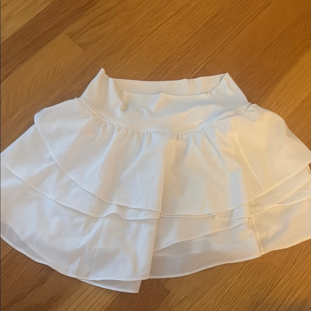 Aerie White Athletic Skirt